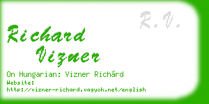 richard vizner business card